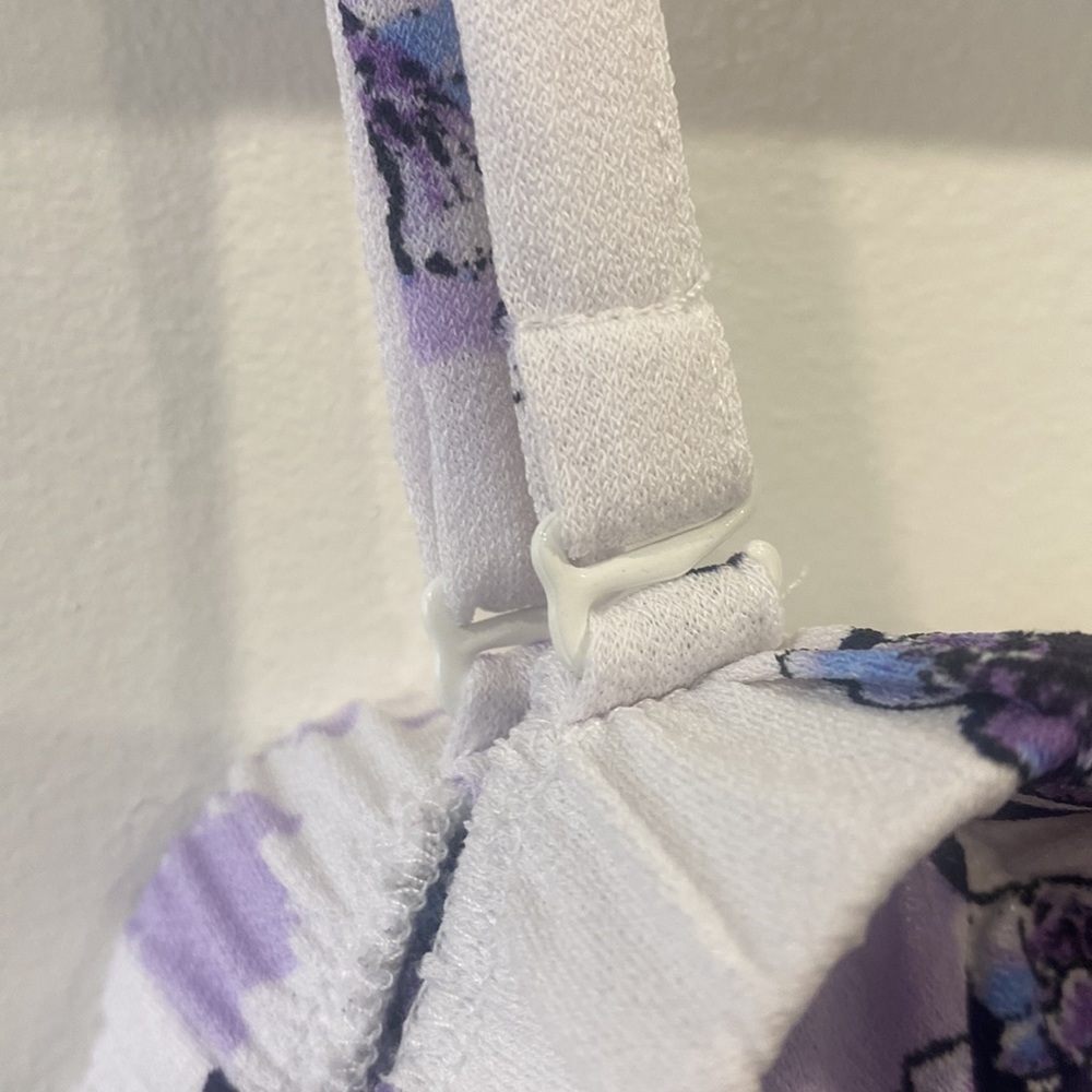 Off Shoulder Lavender Floral Top - Picture 4 of 12